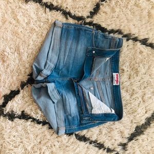 High waisted Wrangler for Urban Outfitters shorts